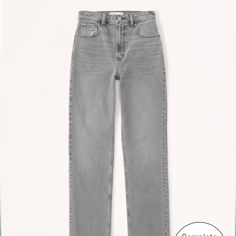 Abercrombie Ultra High Rise 90s Straight Jean- 24 Short
